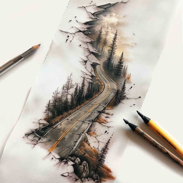 wild-nature-tattoo – tattoo design ideas free ai generated – realism-precise-anatomy – for-upper-arm – Gallery: nature-inkby-ai