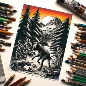 wilderness-tattoo – tattoo design ideas free ai generated – neotraditional-modern-classic – for-lower-back – Gallery: nature-inkby-ai