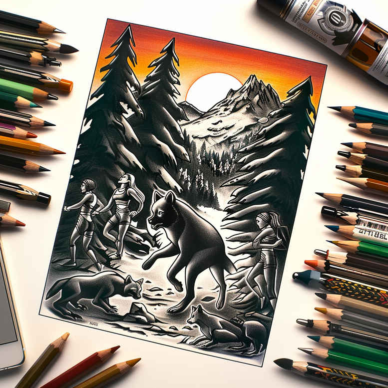 wilderness-tattoo – tattoo design ideas free ai generated – neotraditional-modern-classic – for-lower-back – Gallery: nature-inkby-ai