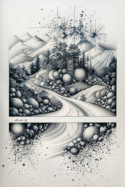 wilderness-tattoo – tattoo design ideas free ai generated – surrealism-hyperreal – for-side – Gallery: nature-inkby-ai