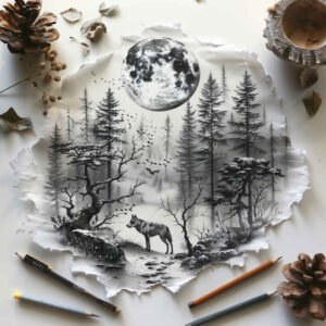 wind-tattoo – tattoo design ideas free ai generated – realism-delicate-highlight – for-calf – Gallery: nature-inkby-ai