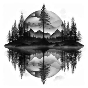 wind-tattoo – tattoo design ideas free ai generated – surrealism-beyond-reality – for-upper-chest – Gallery: nature-inkby-ai