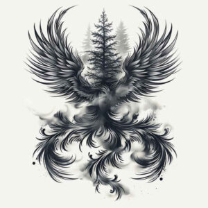 wind-tattoo – tattoo design ideas free ai generated – surrealism-morphic-transformation – for-toe – Gallery: nature-inkby-ai