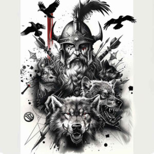 odin-tattoo-mirror-image-surrealism-visionary – tattoo design ideas free ai generated – Gallery: odin-inkby-ai