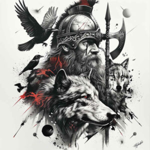 odin-art-tattoo-mask-realism-realistic-dimension – tattoo design ideas free ai generated – Gallery: odin-inkby-ai