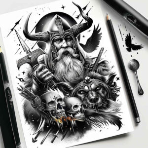 chaos-god-tattoo-phantom-surrealism-illusionary – tattoo design ideas free ai generated – Gallery: odin-inkby-ai