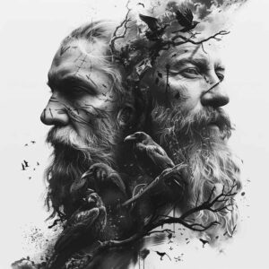 odin-shield-tattoo-haunted-surrealism-ethereal – tattoo design ideas free ai generated – Gallery: odin-inkby-ai