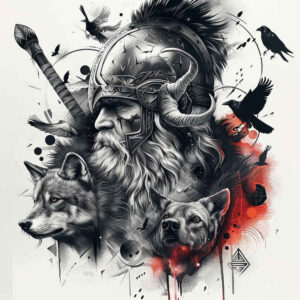 odin-tattoo-midnight-surrealism-beyond-reality – tattoo design ideas free ai generated – Gallery: odin-inkby-ai