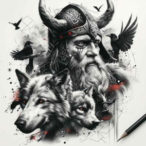 odin-rune-tattoo-broken-realism-skin-texture – tattoo design ideas free ai generated – Gallery: odin-inkby-ai
