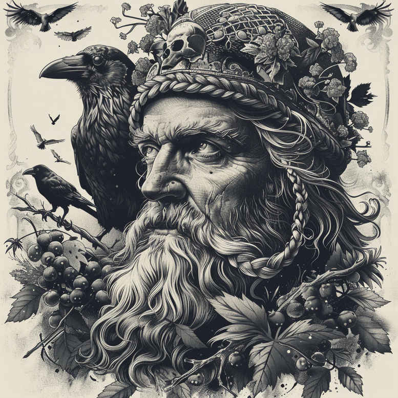 immortal-odin-tattoo-uncanny-surrealism-metamorphosis – tattoo design ideas free ai generated – Gallery: odin-inkby-ai