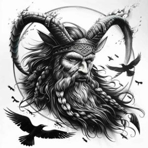 mystical-odin-tattoo-foreboding-neotraditional-vivid-gradients – tattoo design ideas free ai generated – Gallery: odin-inkby-ai