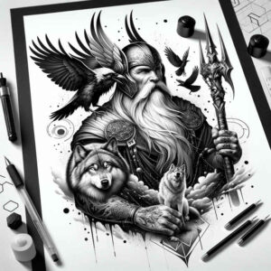 one-eyed-odin-tattoo-hidden-surrealism-ambiguous-space – tattoo design ideas free ai generated – Gallery: odin-inkby-ai