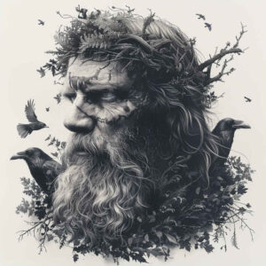 odin tattoo design ideas high-contrast battle for ankle