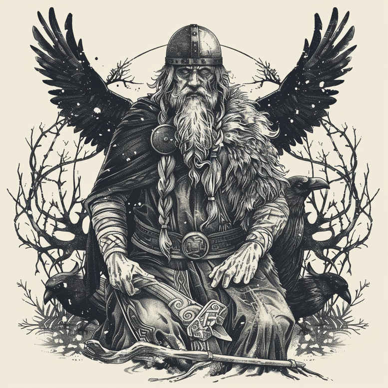 odin tattoo design ideas Surrealism altered reality legendary courage and power