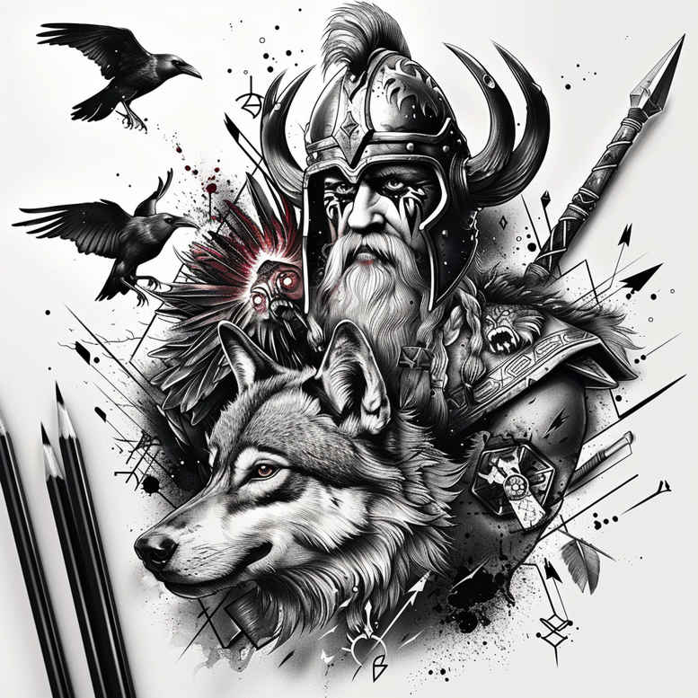 odin tattoo design ideas lifelike magic for inner arm