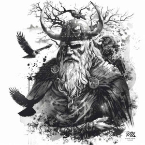 odin tattoo design ideas classic composition mythic for upper arm