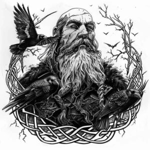 odin tattoo design ideas decorative elements mythology for elbow