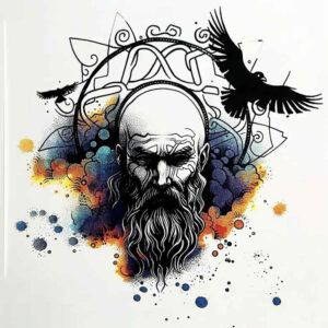 odin tattoo design ideas surreal tribal motifs stands for determination