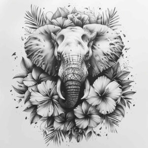 abstract-animals – tattoo design ideas free ai generated – neotraditional-enhanced-shading – for-abdomen – Gallery: other-animals-inkby-ai