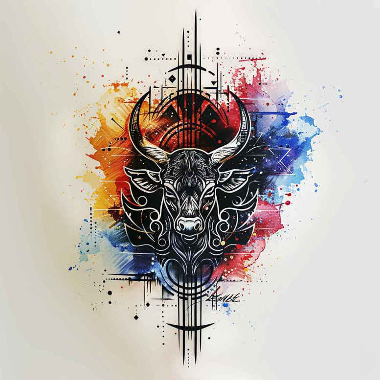 abstract-animals – tattoo design ideas free ai generated – surrealism-blurred-boundaries – for-back – Gallery: other-animals-inkby-ai
