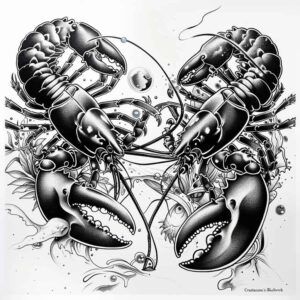 abstract-animals – tattoo design ideas free ai generated – surrealism-fluid-forms – for-lower-back – Gallery: other-animals-inkby-ai