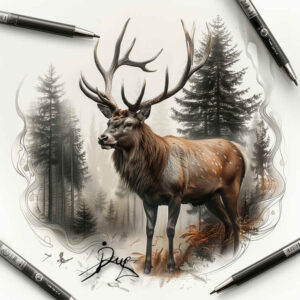 animals-and-nature – tattoo design ideas free ai generated – surrealism-morphic-transformation – for-lower-arm – Gallery: other-animals-inkby-ai