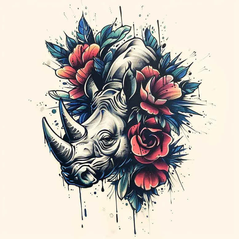 animals-and-shadow – tattoo design ideas free ai generated – surrealism-dreamlike – for-elbow – Gallery: other-animals-inkby-ai