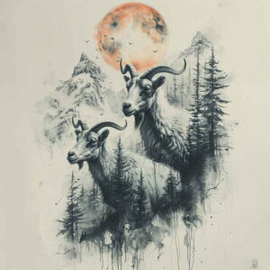 animals-as-talisman – tattoo design ideas free ai generated – neotraditional-refined-lines – for-side-torso – Gallery: other-animals-inkby-ai