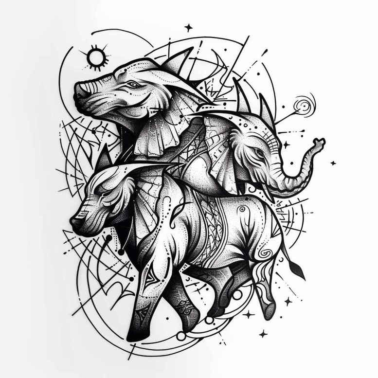 animals-in-art – tattoo design ideas free ai generated – realism-emotional-realism – for-temple – Gallery: other-animals-inkby-ai