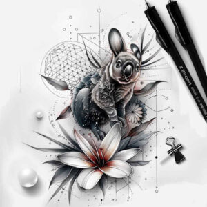 animals – tattoo design ideas free ai generated – surrealism-hallucinatory – for-hip – Gallery: other-animals-inkby-ai
