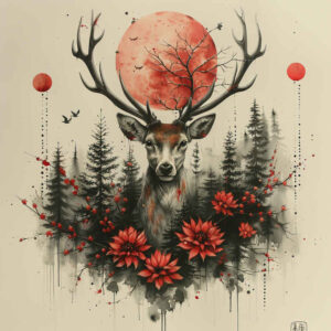 animals – tattoo design ideas free ai generated – surrealism-unreal-light – for-toe – Gallery: other-animals-inkby-ai
