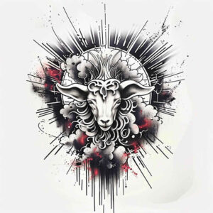 animals-protection-symbol – tattoo design ideas free ai generated – surrealism-chromatic-aberration – for-upper-arm – Gallery: other-animals-inkby-ai