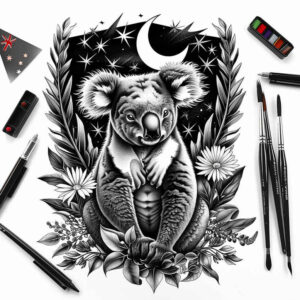 animals-with-3d-effects – tattoo design ideas free ai generated – surrealism-morphic – for-forearm – Gallery: other-animals-inkby-ai
