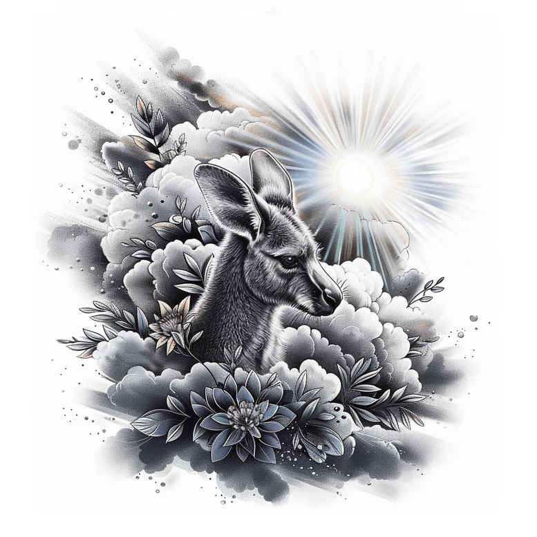 animals-with-contour – tattoo design ideas free ai generated – neotraditional-color-overlays – for-back – Gallery: other-animals-inkby-ai