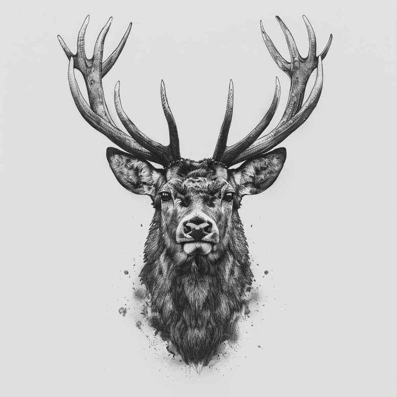 animals-with-contour – tattoo design ideas free ai generated – neotraditional-solid-blacks – for-shin – Gallery: other-animals-inkby-ai