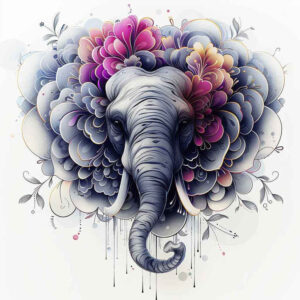 animals-with-dots – tattoo design ideas free ai generated – neotraditional-subtle-tone – for-outer-arm – Gallery: other-animals-inkby-ai