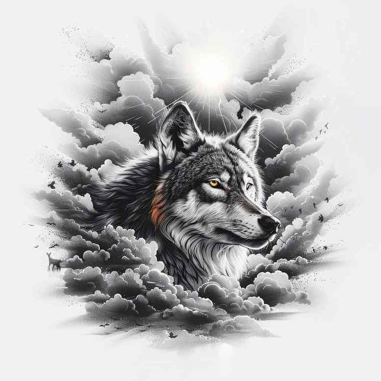 animals-with-dots – tattoo design ideas free ai generated – realism-clean-whites – for-side-torso – Gallery: other-animals-inkby-ai