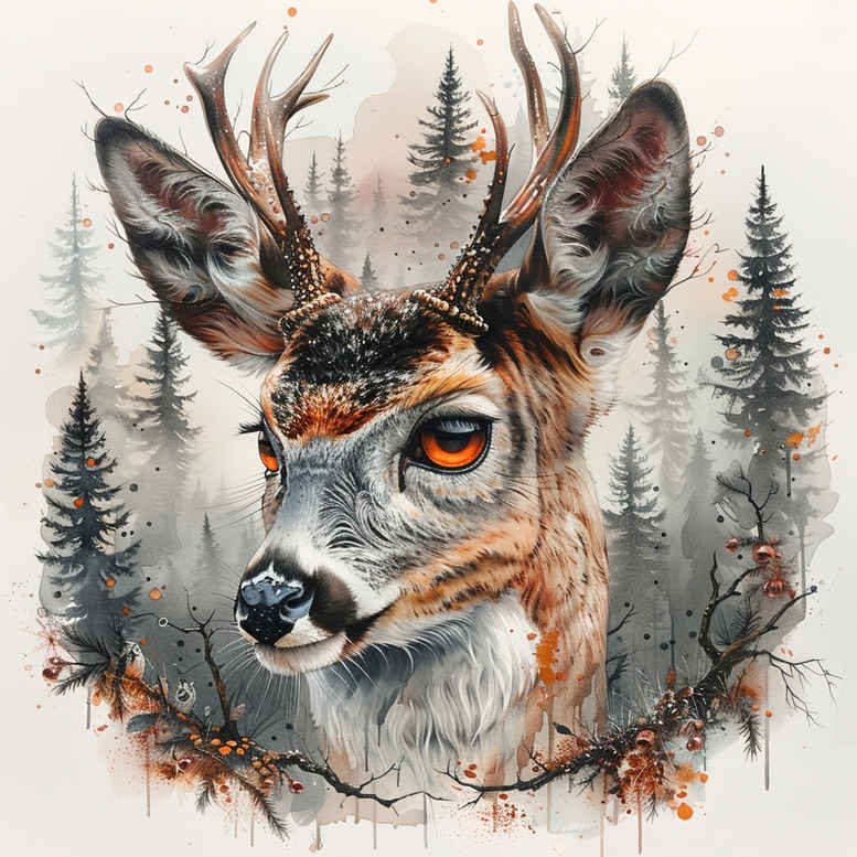 animals-with-dots – tattoo design ideas free ai generated – realism-hyper-detail – for-hip – Gallery: other-animals-inkby-ai