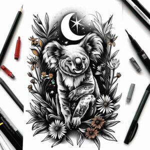 animals-with-energy – tattoo design ideas free ai generated – realism-photo-ink – for-upper-back – Gallery: other-animals-inkby-ai
