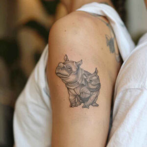 animals-with-expression – tattoo design ideas free ai generated – neotraditional-clean-fill – for-shoulder – Gallery: other-animals-inkby-ai