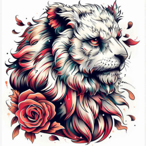 animals-with-expression – tattoo design ideas free ai generated – realism-high-fidelity – for-sternum – Gallery: other-animals-inkby-ai