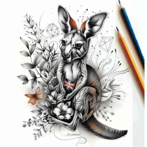 animals-with-expression – tattoo design ideas free ai generated – realism-smooth-blackwork – for-triceps – Gallery: other-animals-inkby-ai