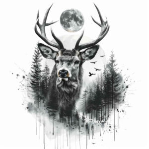 animals-with-feathers – tattoo design ideas free ai generated – neotraditional-refined-lines – for-biceps – Gallery: other-animals-inkby-ai