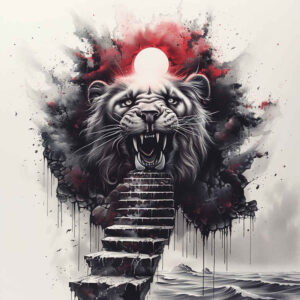 animals-with-feathers – tattoo design ideas free ai generated – neotraditional-strong-contrast – for-outer-arm – Gallery: other-animals-inkby-ai