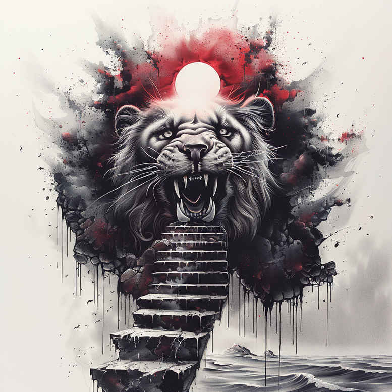 animals-with-feathers – tattoo design ideas free ai generated – neotraditional-strong-contrast – for-outer-arm – Gallery: other-animals-inkby-ai
