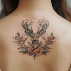 animals-with-ornament – tattoo design ideas free ai generated – neotraditional-classic-motifs – for-sternum – Gallery: other-animals-inkby-ai