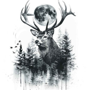 animals-with-ornamental-details – tattoo design ideas free ai generated – realism-contrast-ink – for-toe – Gallery: other-animals-inkby-ai