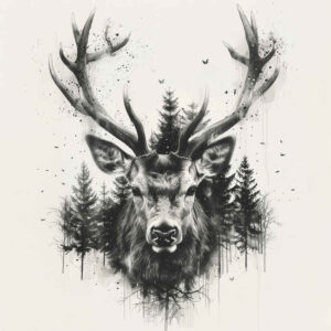 animals-with-spiritual-motif – tattoo design ideas free ai generated – realism-realistic-color – for-outer-arm – Gallery: other-animals-inkby-ai