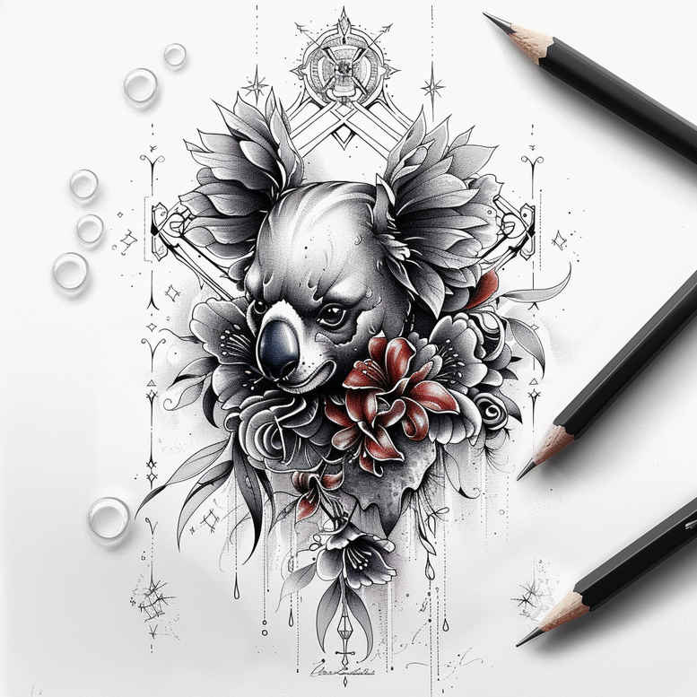 animals-with-spiritual-motif – tattoo design ideas free ai generated – realism-shadow-realism – for-hand – Gallery: other-animals-inkby-ai