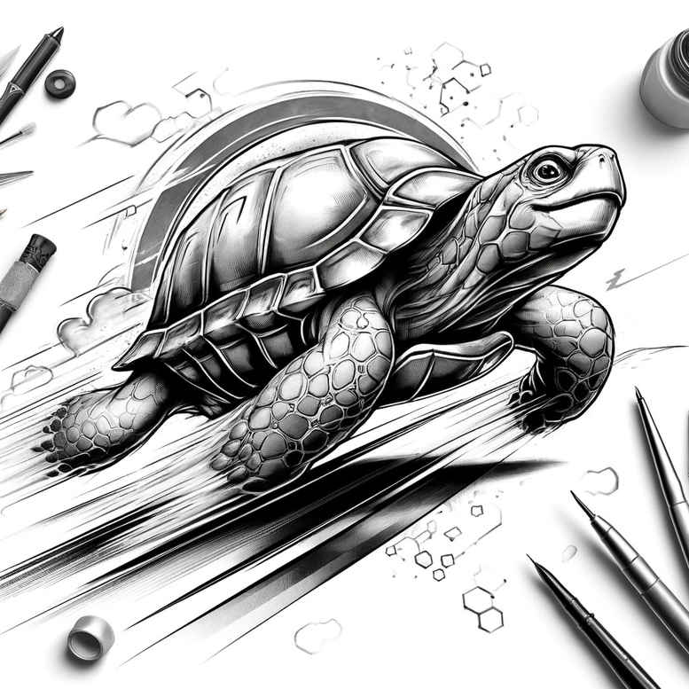 animals-with-symbols – tattoo design ideas free ai generated – neotraditional-subtle-tone – for-ribs – Gallery: other-animals-inkby-ai